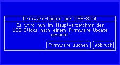 4.3.3 Firmware-Update Firmware Updates können auch über den USB-Stick gemacht werden. Dazu einfach die aktuelle Firmware von der www.solare-datensysteme.