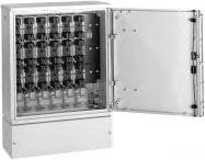 Kabelverteilerschränke ausgebaut Cable distribution cabinets Baureihe 162 Model 162 Die abgebildeten Schränke sind Ausbaubeispiele, welche nach Kundenwunsch angepasst werden können.