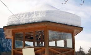 Gemäß Eurocode werden die Schneelasten s auf Dächern für ständige und veränderliche Bemessungssituationen gemäß Gleichung (4) ermittelt, wobei μi der Formbeiwert für Schneelasten, Ce den