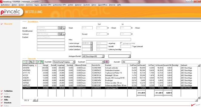 Kalkulieren Kalkulation bis Bestellung Ob über HKH-Bogen, 123-Kalkulation, variable Stücklisten oder Daten aus der