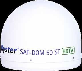 Oyster SAT-DOM 50 ST Oyster SAT-DOM 50 ST - die platzsparende Alternative für Freizeitfahrzeuge Während eine vollautomatische Parabolantenne nach der Ankunft am Urlaubsort oder auf dem Rastplatz erst