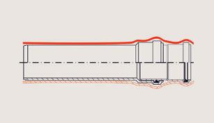 Ø 97 Wavin AS Rohr, für Abgangstutzen DN 70 55 (Z-19.17-1924) R 90 mit Muffe Ø 75 DN 70 DIN 4102 B2 (Z-42.1-228) ca.