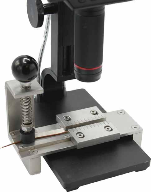 Mikroskop 302 inklusive -c Messauflage für Kabel mit