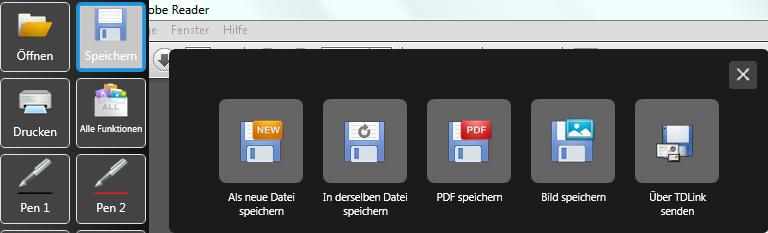 Mithilfe des Pens kann die 3D-PDF direkt auf dem Monitor beschriftet und kommentiert werden.