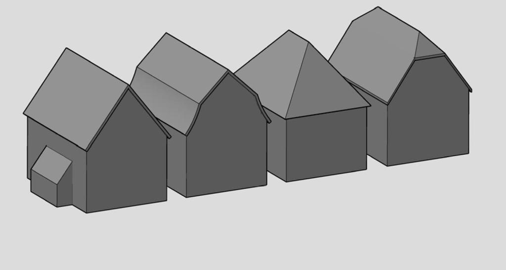 Seite 5 Dachform, Dachneigung, Dachaufbauten 3 (1) Eine Dachneigung von mindestens 45 ist verbindlich. Als Dachform sind Sattel, Mansard, Walm und Krüppelwalm zulässig.