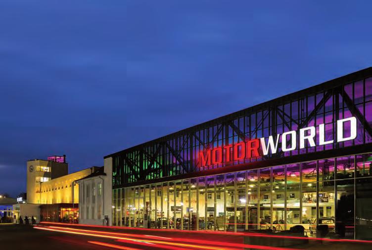 MOTORWORLD-Standorte und -Projekte: Zusätzlich zur MOTORWORLD Region Stuttgart, die im Jahr 2009 eröffnet wurde, entstehen weitere Standorte: die MOTORWORLD Köln Rheinland, die MOTORWORLD München,