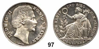 1848 1864 94 Gulden 1849, München. AKS 151. Jg. 82....Kl. Rdf.