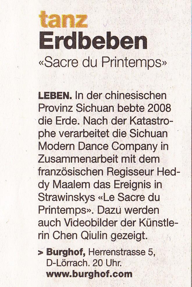 Titel: BAZ Basler Zeitung Ausgabe: 12.10.