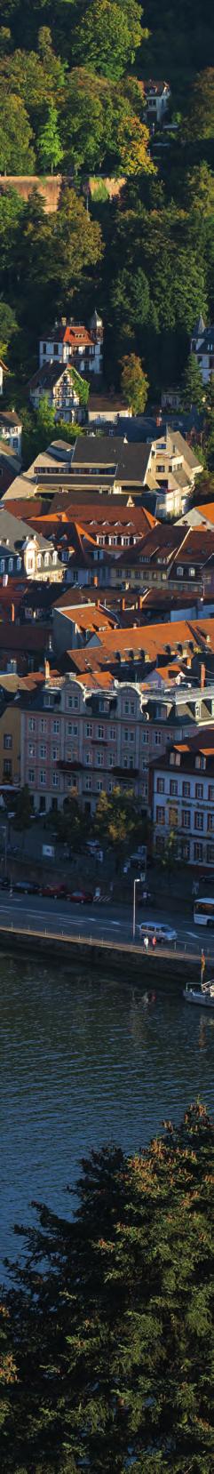 Die Wahrzeichen der Stadt Heidelberg verfügt über eine sehr gut erhaltene barocke Altstadt. Dort befinden sich die längste Fußgängerzone Europas und viele Sehenswürdigkeiten.