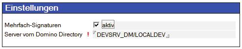 Abbildung 3 Server des Domino Directory eintragen 4. Nun müssen Sie den Verteilungsagenten der ITWU Simple Signature Anwendung "UpdateSignatures" mit einer ID signieren.