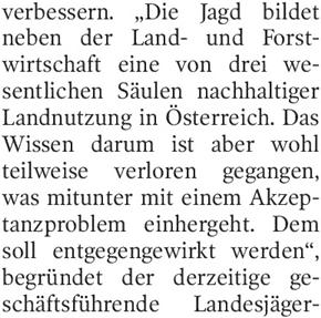 neun österreichischen da Die Fandesjagdverbände runter auch die Vorarlberger Jägerschaft verstärken ihre länderübergreifende Zusammenarbeit.