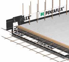 Zubehör Verbindung E-Maß PENTAFLEX ABS PENTAFLEX ABS-R Boden/Boden (Decke/Decke) Abschalelement zur Erstellung von wasserundurchlässigen Arbeitsfugen in Stahl betonbauteilen.