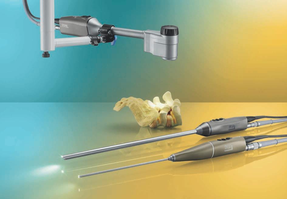 Visualisierung und Instrumente für die thorakale Wirbelsäulenchirurgie À-la-carte-Konzept für die effiziente Auswahl einer personalisierten Setzusammenstellung 3D-System mit Endoskopen und VITOM 3D