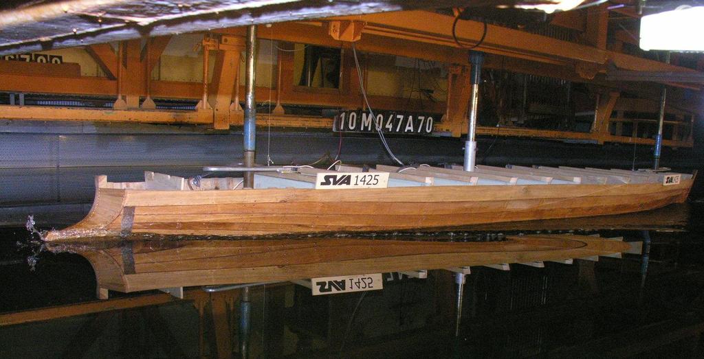 Römisches Kriegsschiff Lusoria Rhenana L/B 8,43 B/T