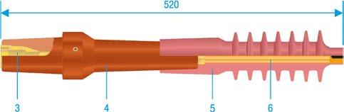 GARNITURENZUBEHÖR FÜR AUSSENKONUSSTECKER Prüfdurchführung PR U m bis 36 kv Prüfdurchführungen dienen zur Spannungsprüfung (Kabelprüfung, Fehlerortung) von Kabelverbindungen, die mit