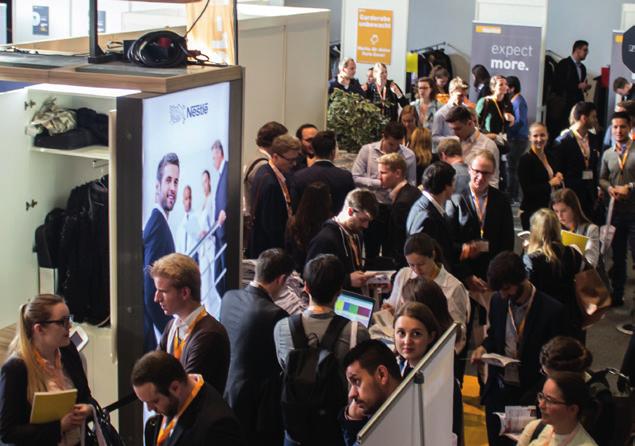 Die Absolventenmesse Schweiz ist eine Plattform für: KMU aus der Region Zürich nationale Unternehmen internationale Grosskonzerne