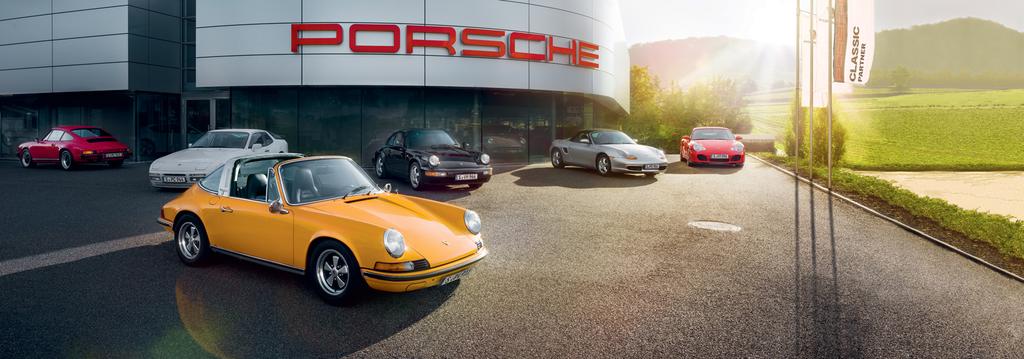 Porsche Kompetenz vor Ort. Damit Ihr Fahrzeug das bleibt, was es ist: 100 % Porsche. Porsche Classic Partner. Porsche Classic setzt weltweitein Zeichen.