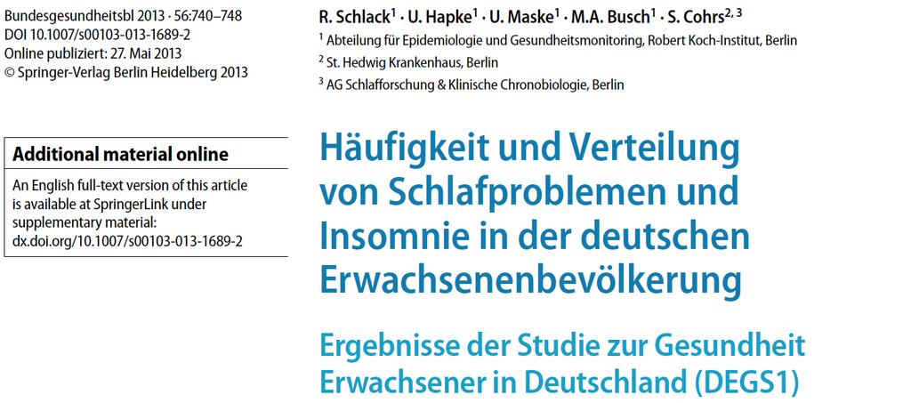 Inhalt l Grundlagen des Schlafes l Von der Beschwerde zur Erkrankung l Epidemiologische Daten l Ökonomische Daten l Klassifikationen von