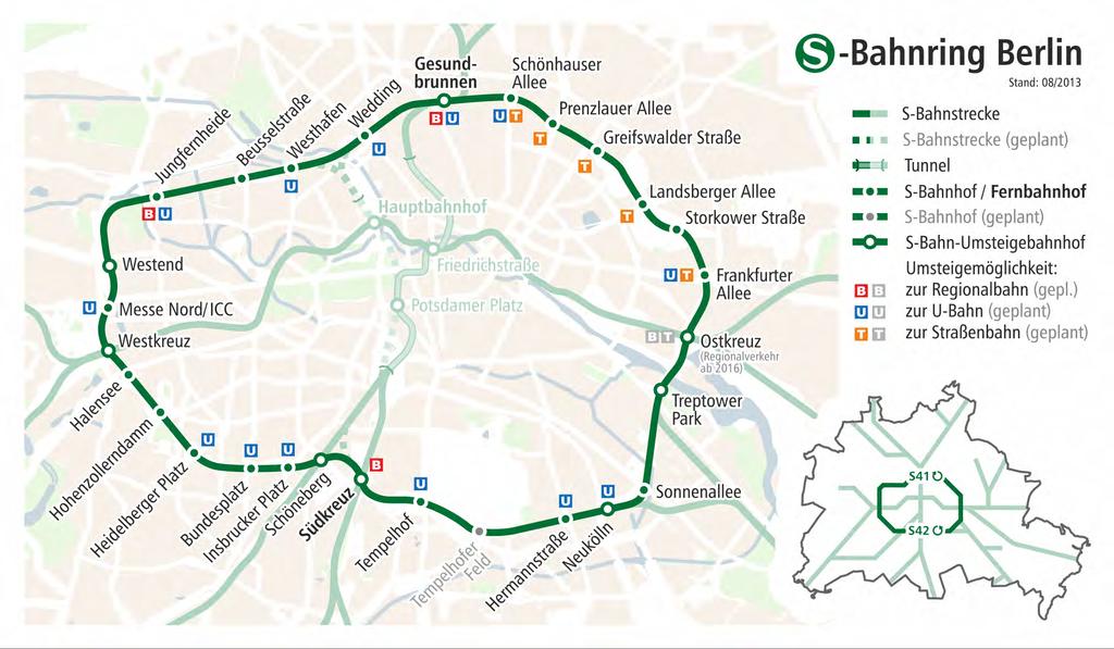 Wiederinbetriebnahme des Berliner S-Bahnrings