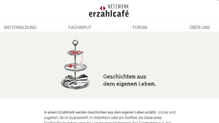 Aktivitäten des Netzwerks Website www.erzähl-café.