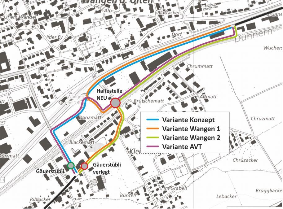 Buskonzept Olten-Gösgen-Gäu Mitwirkungsbericht Seite 22 / 25 Fast das gesamte Gemeindegebiet erfährt mit dem vorgeschlagenen Konzept eine erhebliche Verbesserung.