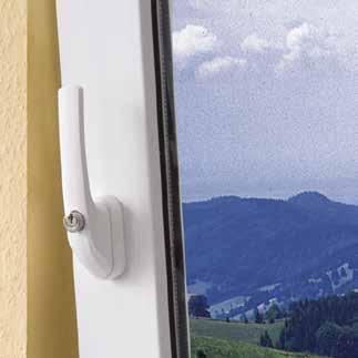 Inklusive 2 Schlüssel - Einsatz an Fenstern aus Aluminium, Holz oder Kunststoff dank individuell verstellbarem Vierkantstift - Gesicherter