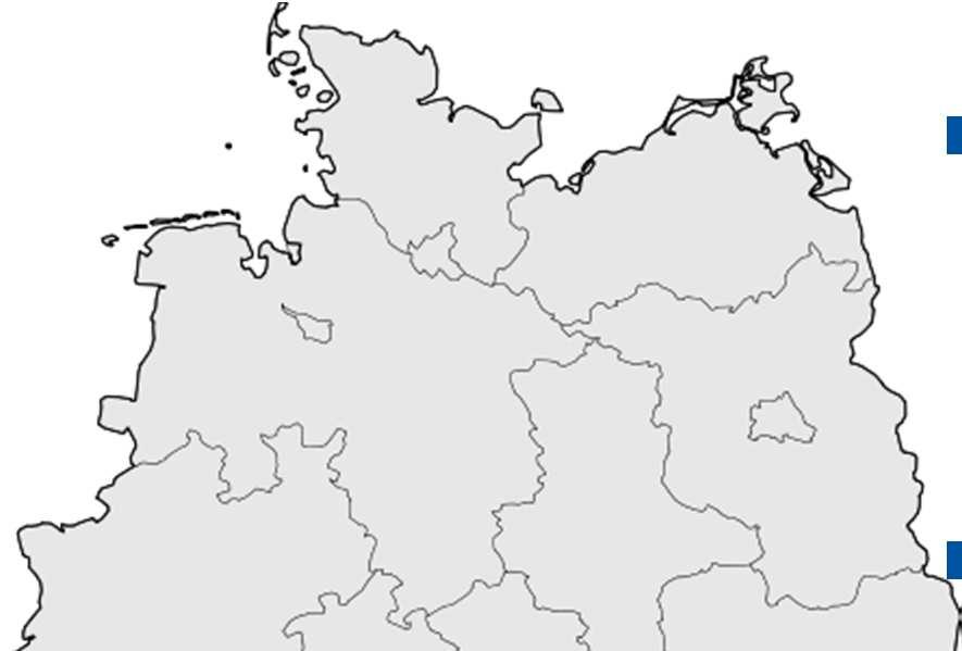 Aktuelle Anwendung in Deutschland Schleswig-Holstein Hamburg Bremen Niedersachsen Sachsen-Anhalt Nordrhein-Westfalen Hessen Thüringen
