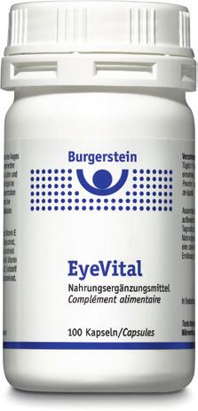 22 Mikronährstoffe für spezielle Bedürfnisse Burgerstein EyeVital Ein guter Augenblick dafür.