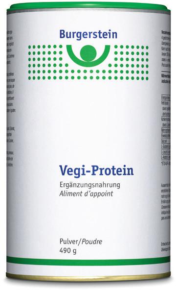 Mikronährstoffe für spezielle Bedürfnisse 23 Burgerstein Vegi-Protein Lassen Sie sich Ihr Protein schmecken.