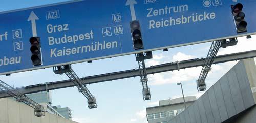 Die ersten Verkehrsbeeinflussungsanlagen im Osten Österreichs gehen mit der VBA Wien/Niederösterreich im Mai 2006 (S 1) bzw. Frühjahr 2007 (A 4) in Betrieb (siehe auch S.11).