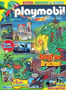 PLAYMOBIL PLAYMOBIL erscheint mit einem kleinen, grünen Drachen als Extra. Außerdem sind zwei super Drachen-Comics, 2 coole Poster und ein Gewinnspiel enthalten.