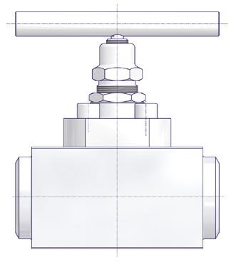 Design Typ A1: Nennweite DN 11 Typ B1: Nennweite DN 8 Ventilgehäuse aus Stangenmaterial Union Bonnet Design