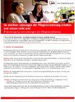 " Beantragung von Leistungen der Pflegeversicherung nur als PDF. Datei - www.
