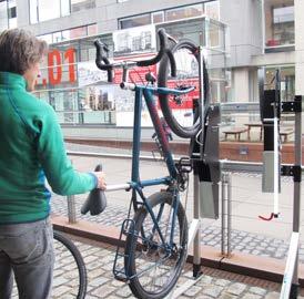 Fahrradlift Velow Up WSM / Lo Minck Für enge Räume wie Keller, Schuppen oder Garagen hat der niederländische
