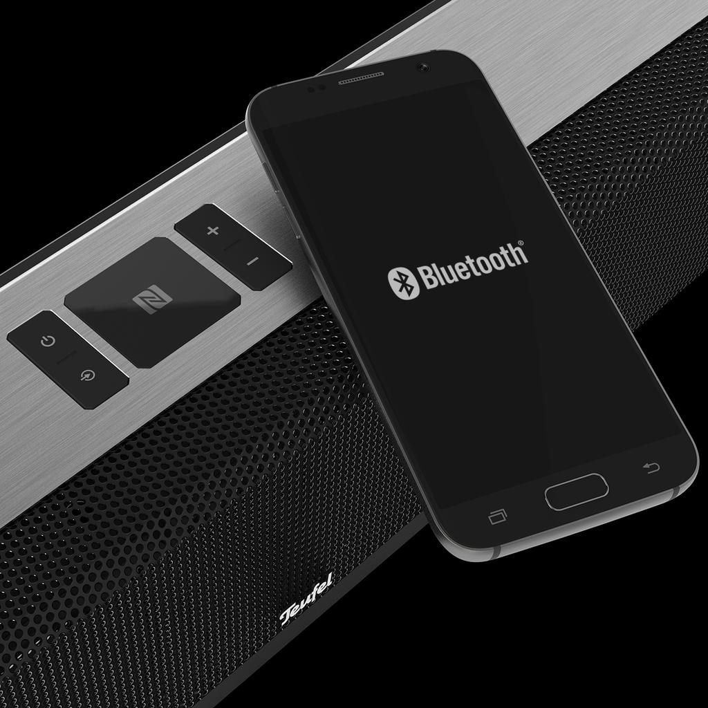 -Soundbar-System der Spitzenklasse mit kabellosem FlachSubwoofer - Kabellose Rear-Speaker für