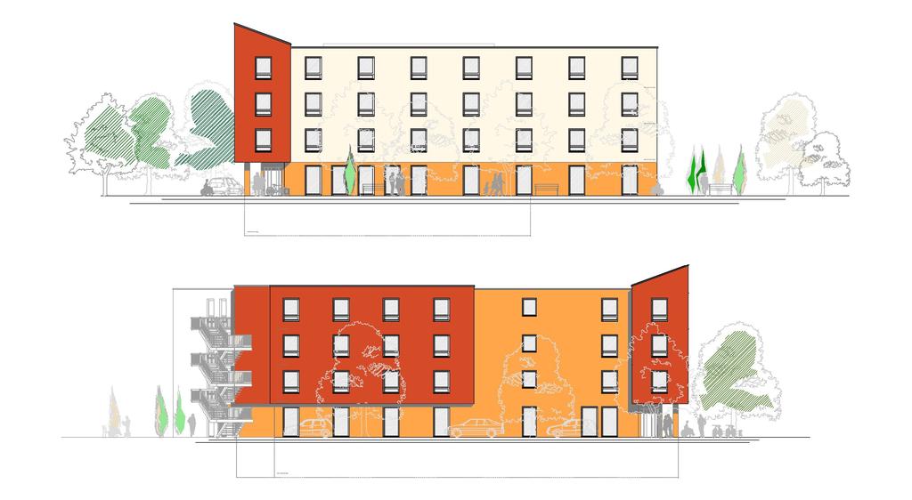 2011 Rostock- Reutershagen Krischanweg - Neubau einer Senioreneinrichtung - Funktion: - Pflegeheim mit 66 Pflegeplätzen -