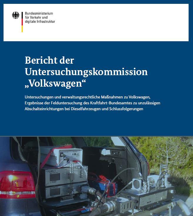 Untersuchung Kraftfahrt-Bundesamt 134 Seiten http://www.bmvi.