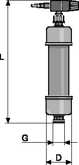 1.8 Hydraulisches/Mechanisches Zubehör Saugwindkessel PVC Saugwindkessel als Ansaughilfe bei langer Saugleitung und viskosen Medien. Gehäuse - Mittelteil aus PVC-transparent.