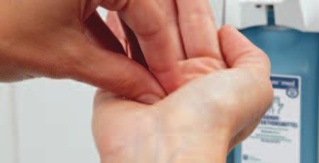 196 Hände Händedesinfektion Sterillium med Das Hände-Desinfektionsmittel mit Norovirus-Wirksamkeit 1) innerhalb der hygienischen Händedesinfektion. Mit dem bewährten Sterillium Hautpfl egekomplex.