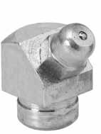 Kugelschmiernippel zum Einschlagen Einsatzbereich Bei der Verwendung von UMETA-Kugelschmiernippeln mit Einschlagzapfen sparen Sie effektiv den Vorgang des Gewindeschneidens in der Aufnahmebohrung.