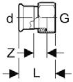VS SITAC CSTB C- STA C-STA M-Profil Stopfen Anschlussverschraubung mit Flachichtung EPDM Messingmutter Übergangsverschraubung I.G.