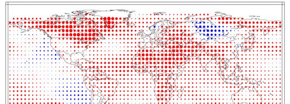 Temperaturanomalien Januar September 2010 (in Bezug zum Basiszeitraum 1971-2000) Die kombinierte globale Land- und Meeresoberflächentemperatur für