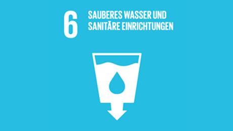 Das globale Ziel 6 für nachhaltige Entwicklung Verfügbarkeit und nachhaltige Bewirtschaftung von Wasser und Sanitärversorgung für Alle gewährleisten.