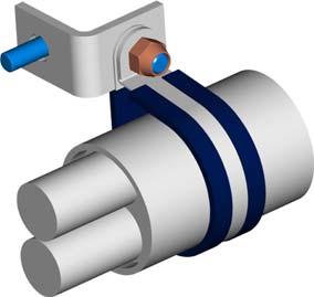 Fixer à l'aide de la pièce 5 les manchons du compresseur comme indiqué sur le dessin. Shift the electric hose to above the oil filter and secure it with flanges.