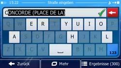 Virtuelle Tastatur Alphabetische und alphanumerische Tastaturen, über die Sie Buchstaben und Zahlen eingeben können. Jede Taste ist eine Schaltfläche auf dem Touchscreen. 2.