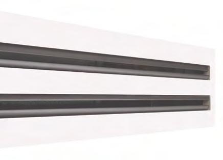 LNG Schlitzauslass mit einstellbaren Luftleitelementen Schlitzauslass aus Aluminium mit einstellbaren Luftleitelementen ermöglichen eine waagerechte verteilung der Luft in die eine oder andere