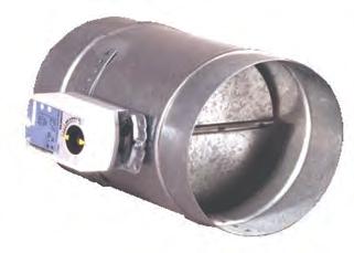 SCC Absperr-Drosselklappe für Rohreinbau SCC-../MA/ 48 A L B 48 Dn 40 Dn Absperr-Drosselklappe für die Regulierung des Luftvolumens und des Kanaldruckes.