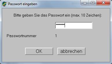 Seite 63/85 5. Anhang 5.2 Passwort in trijekt 5.2.3 Passwort eingeben Diese Funktion ist nur nötig wenn ein Passwort im trijekt Motorsteuergerät vergeben wurde.