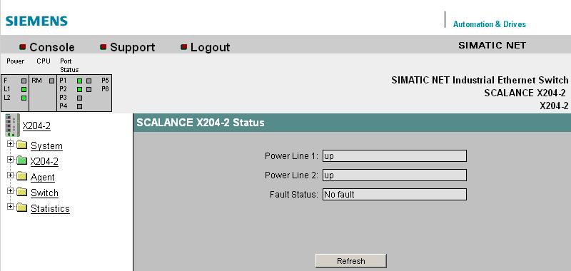 5.2 Das Menü X-200 5.2 Das Menü X-200 5.2.1 X-200 Status Diese Seite liefert Informationen über Betriebszustände, wie Spannungseinspeisung und Fehlerstatus.