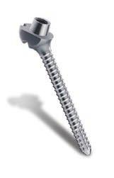krypton pedicle screw The krypton pedicle screw s head is at an angle of 45 to the axis of the screw. The screw head is equipped with a cone and the thread is self-tapping. The diameter is 5.0 mm, 6.